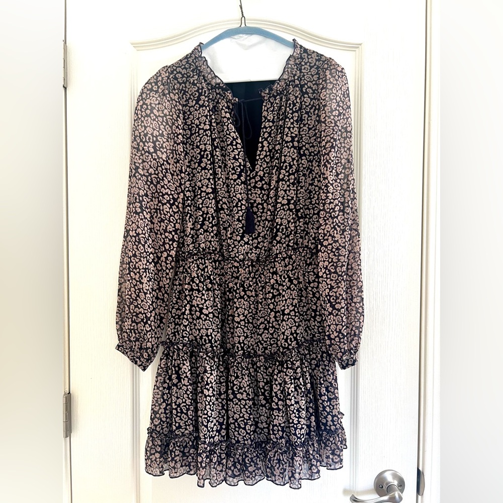 ✨ Rebecca Minkoff Leopard Ruffle Dress ✨